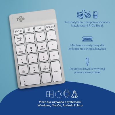 8. R-Go Tastatur Nummernblock Break Bluetooth take
