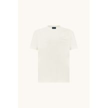 Paul&Shark men's cotton T-shirt light ecru 26411038-108 - classic cut, logo
