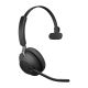 3. Jabra Evolve2 65 UC Mono Link380a Wireless On-Ear Headphones, Black