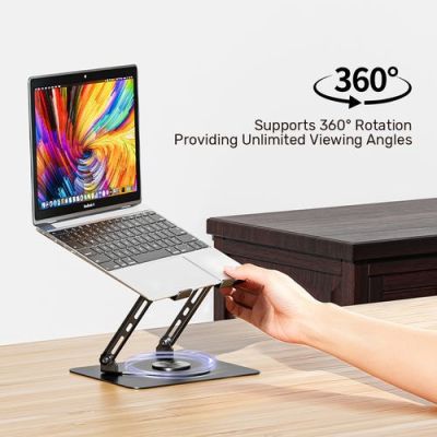 5. UNITEK OT1098AGY01 laptop stand Notebook and tablet stand Silver 43.9 cm (17.3")