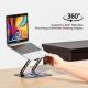 5. UNITEK OT1098AGY01 laptop stand Notebook and tablet stand Silver 43.9 cm (17.3")