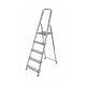AWTOOLS Freestanding Aluminum Ladder 5 Steps 150 kg