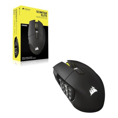 2. Corsair SCIMITAR ELITE WIRELESS SE Gaming Mouse - Bronze Metal, Optical Wireless / USB 2.0 Type A / 16 Programmable Buttons / 100-33'000 DPI