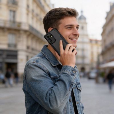 6. Tech-Protect Rugged Shield Case for Samsung Galaxy A57 5G - Translucent Black