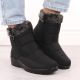 10. Women’s black snow boots with fur lining Vinceza 86231