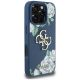 4. Guess Grained Roses Big 4G logo case for iPhone 16 Pro - blue