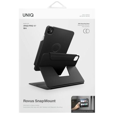 11. Uniq Rovus Snapmount Magnetic 360 Rotating Detachable case for iPad Pro 11" 2024 (5th generation) - black