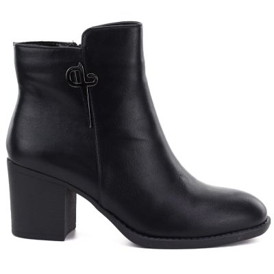 2. Black Heeled Women’s Ankle Boots M.Daszyński SA250-4