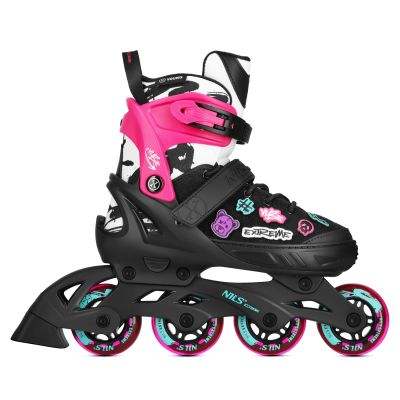 4. NA2053A VIBE PINK ROLLER SKATES SIZE S(33-36) NILS EXTREME