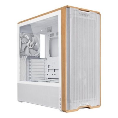14. Lian Li Lancool 217 PC Case, Midi-Tower, ATX, Tempered Glass - White