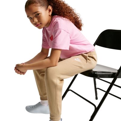 6. Nike Sportswear Club Fleece Beige Kids' Pants FD3008 286