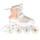 NILS Extreme NH18190 2in1 inline skates, white and pink, size S (29-33), with replaceable hockey blade