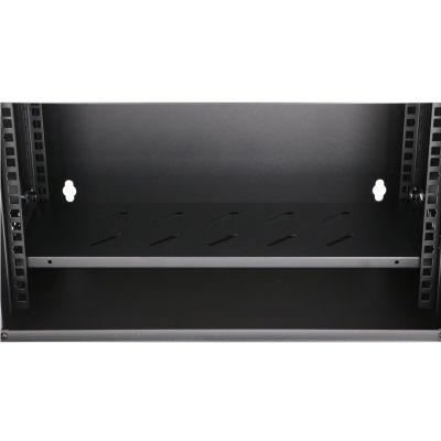 8. Extralink LITE 6U 530X400 WALL-MOUNTED RACKMOUNT CABINET BLACK Freestanding/Wall/Floor Rack Black