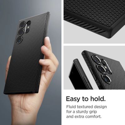7. Spigen Liquid Air Case for Samsung Galaxy S24 Ultra - Matte Black
