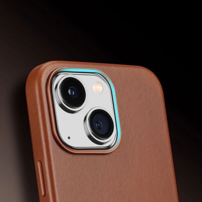 10. Dux Ducis Naples iPhone 14 Plus Magnetic Leather Case MagSafe Brown