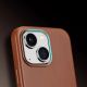 10. Dux Ducis Naples iPhone 14 Plus Magnetic Leather Case MagSafe Brown