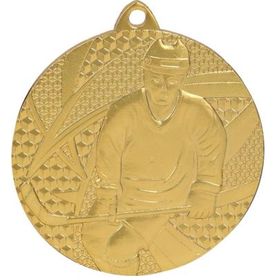 9. Gold medal - hockey - steel medal