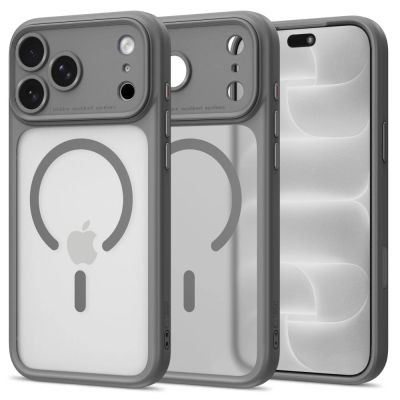 Tech-Protect MagPeak MagSafe CC Case for iPhone 18 Pro Max / 17 Pro Max – Matte Grey