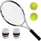2. 4-IN-1 TENNIS SET: RACKET, 2 BALLS, ENERO WRISTBAND SET