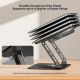 17. UNITEK OT1098AGY01 laptop stand Notebook and tablet stand Silver 43.9 cm (17.3")