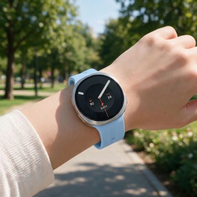 5. Tech-Protect Silicone Evo Strap for Samsung Galaxy Watch 40/44/46 mm - Blue
