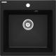 4. DEANTE EVORA BLACK SINGLE BOWL GRANITE SINK, ZQJ N103
