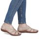 6. Beige women's leather sandals Rieker M1679-60