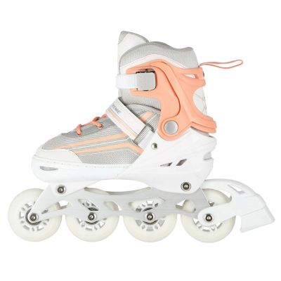 5. NILS Extreme NH18190 2in1 inline skates, white and pink, size S (29-33), with replaceable hockey blade