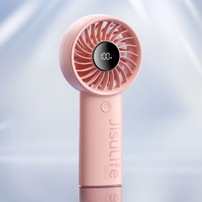 8. Jisulife Handheld Fan Life4 3600mAh Portable USB Fan - Pink