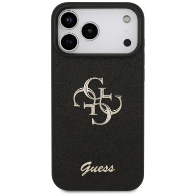 3. Guess Fixed Glitter Big 4G Case for iPhone 17 Pro Max / 18 Pro Max - Black