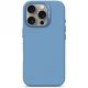 Decoded AntiMicrobial Silicone Backcover with MagSafe for iPhone 16 Pro - Blue