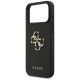 6. Guess Grained Big 4G & Classic Logo case for iPhone 17 Pro Max - black