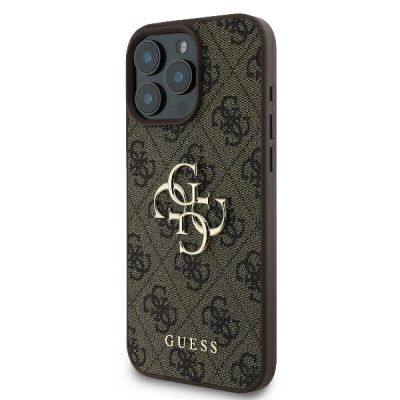 2. Guess 4G Big Logo iPhone 16 Pro Max Case - Brown