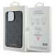 8. Guess 4G Metal Gold Logo iPhone 15 Pro Max Case - Gray