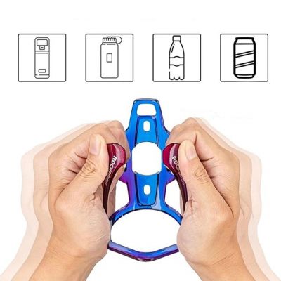 4. Rockbros FK338 Bike Bottle Cage – Blue-Purple