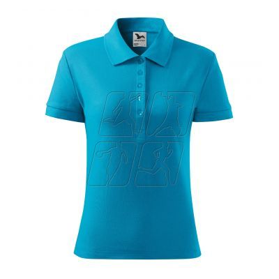 2. Malfini Cotton polo shirt W MLI-21344 turquoise