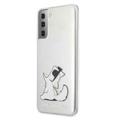 2. Karl Lagerfeld Choupette Fun Case for Samsung Galaxy S21+ - Transparent