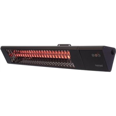 SUNRED PRO25W-SMART, Triangle Dark Smart Infrared Wall Heater 2500 W Black IP55