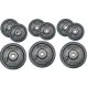 6. BLACK CAST IRON WEIGHT 10 KG BEST SPORTING diameter 30mm