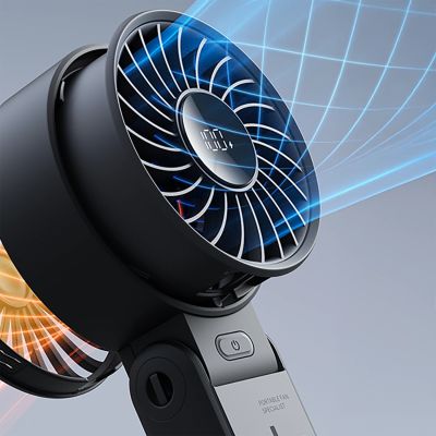 5. Jisulife Handheld Fan Life7 3600mAh Portable USB Fan - Black