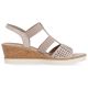 8. Comfortable wedge sandals Remonte W RKR667, pink gold