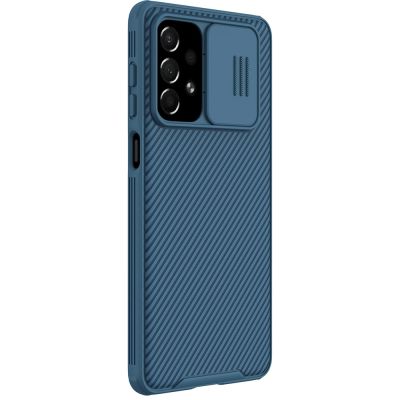 6. Nillkin CamShield Pro Case Armored Case Cover Camera Protector for Samsung Galaxy A73 Blue
