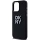 6. DKNY Liquid Silicone Metal Logo iPhone 15 Pro Case - Black