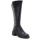 10. Women's leather ankle boots, black, Vinceza FIO27-67056