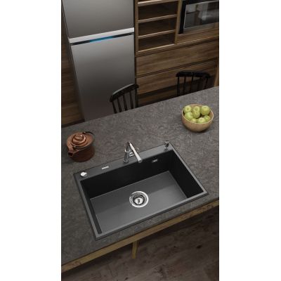 3. Deante Eridan Single-bowl granite sink without drainer - anthracite ZQE_T103