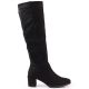 3. Women’s Black Block-Heel Boots with Warm Lining – Sergio Leone