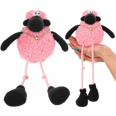 8. SITTING PINK LAMB 10+25CM SPRING DECORATION