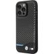 2. BMW Leather Carbon Case for iPhone 13 Pro Max - Black