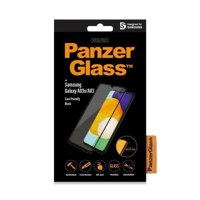 5. PanzerGlass E2E Regular tempered glass for Samsung Galaxy A03 - with black frame