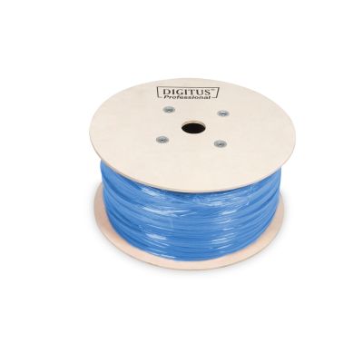 6. DIGITUS installation cable cat.6A, U/UTP, Eca, AWG 23/1, LSOH, 305m, blue, carton